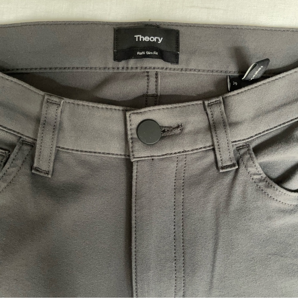 Theory cropped raffi slim fit pants